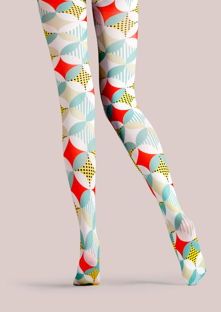 Women Pop Art Venus Figure Printed Graphic Tights Pantyhose