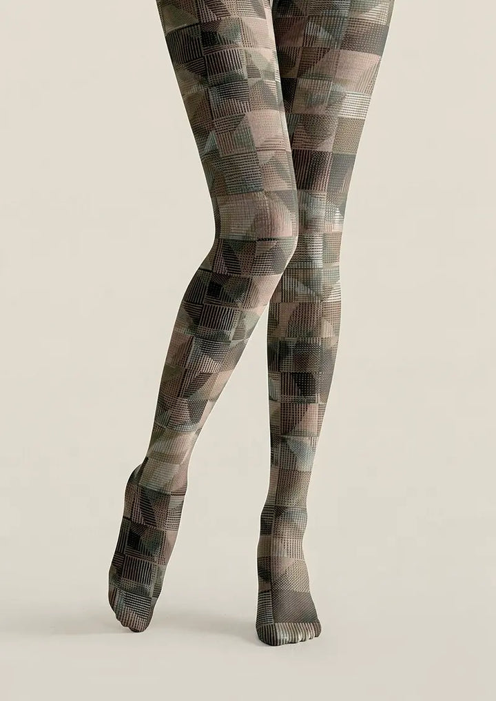 Women Earthly Geometry Printed Tights and Hosiery Pantyhose