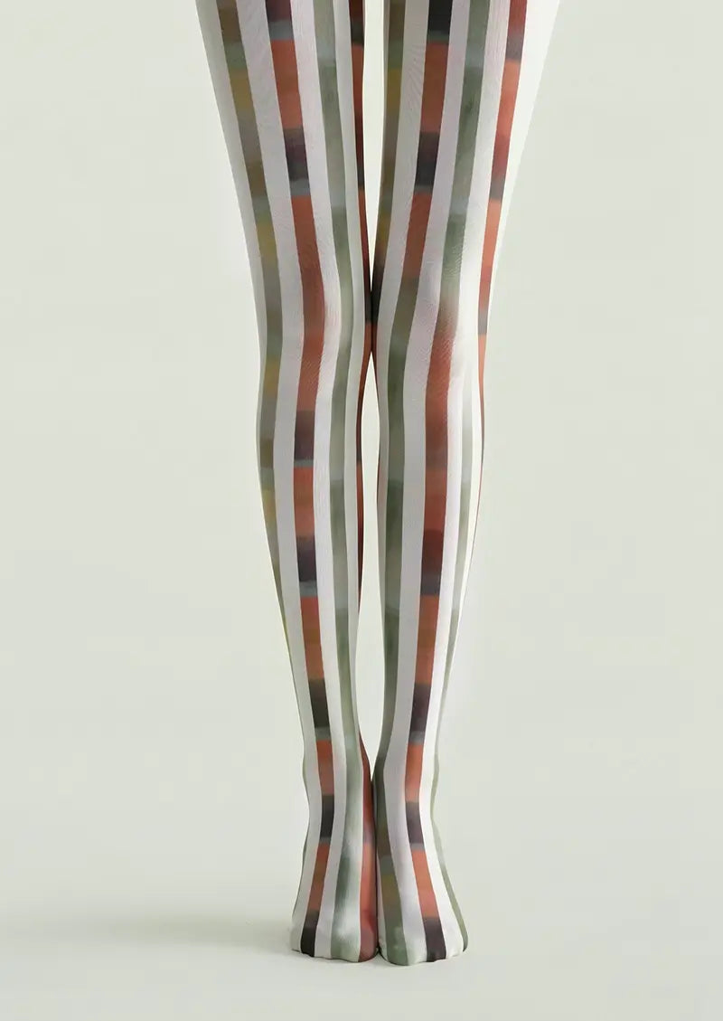 Linear Rhythm Tights Hosiery Pantyhose