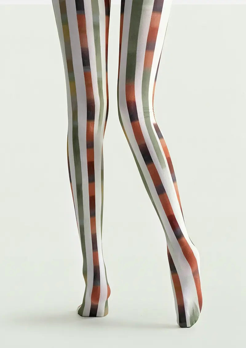 Linear Rhythm Tights Hosiery Pantyhose