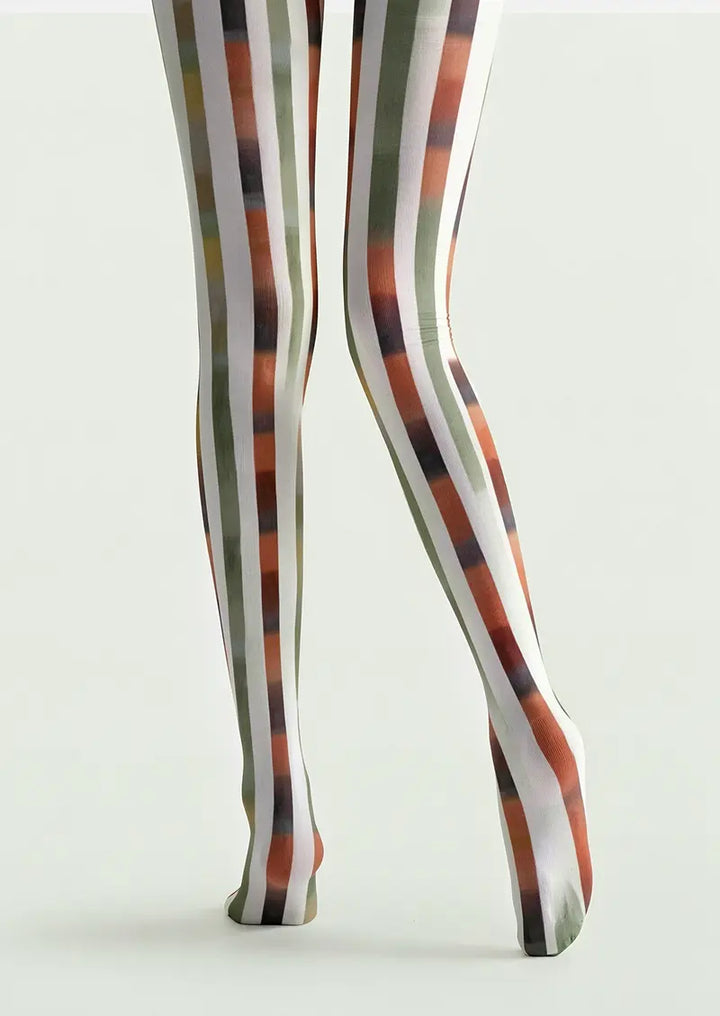 Linear Rhythm Tights Hosiery Pantyhose
