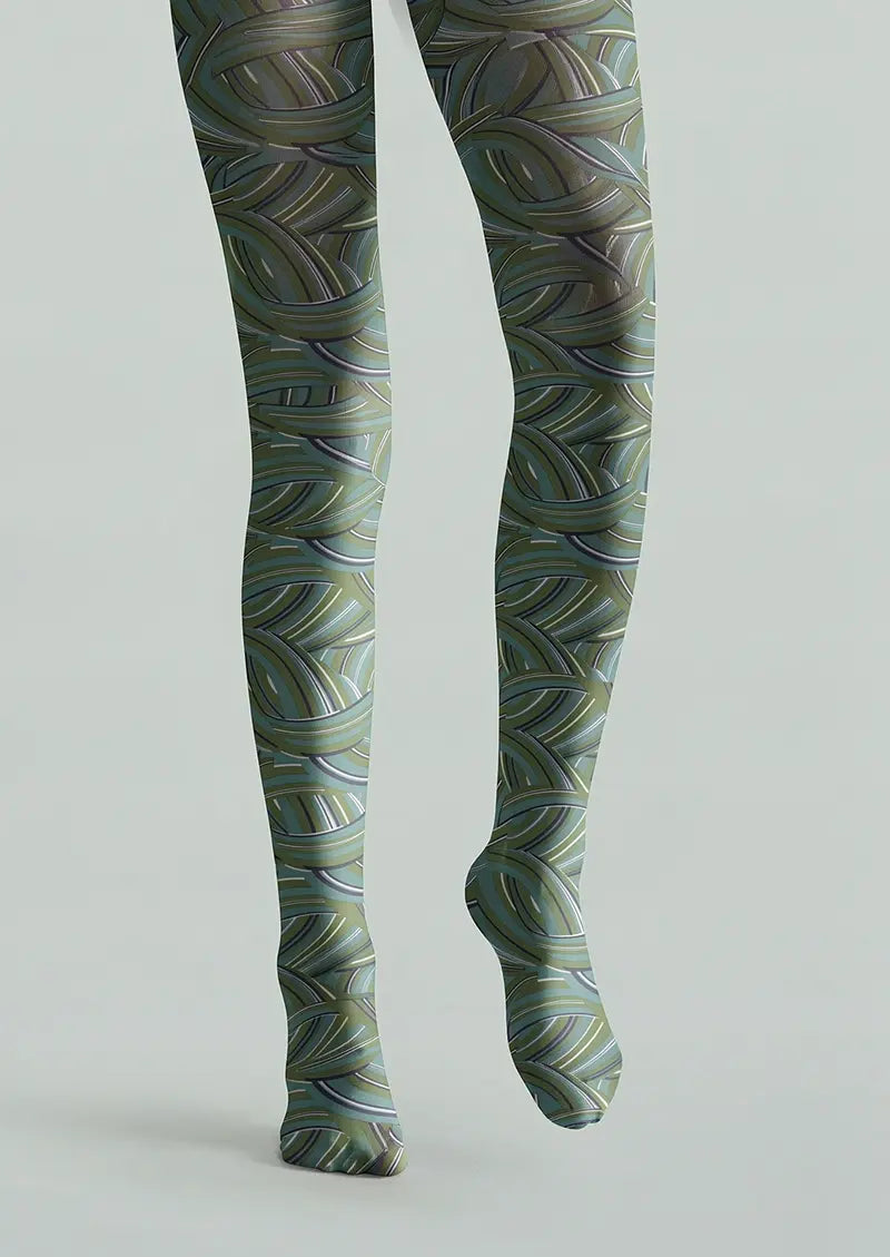 Women Woven Veins Graphic Print Tights and Hosiery Pantyhose