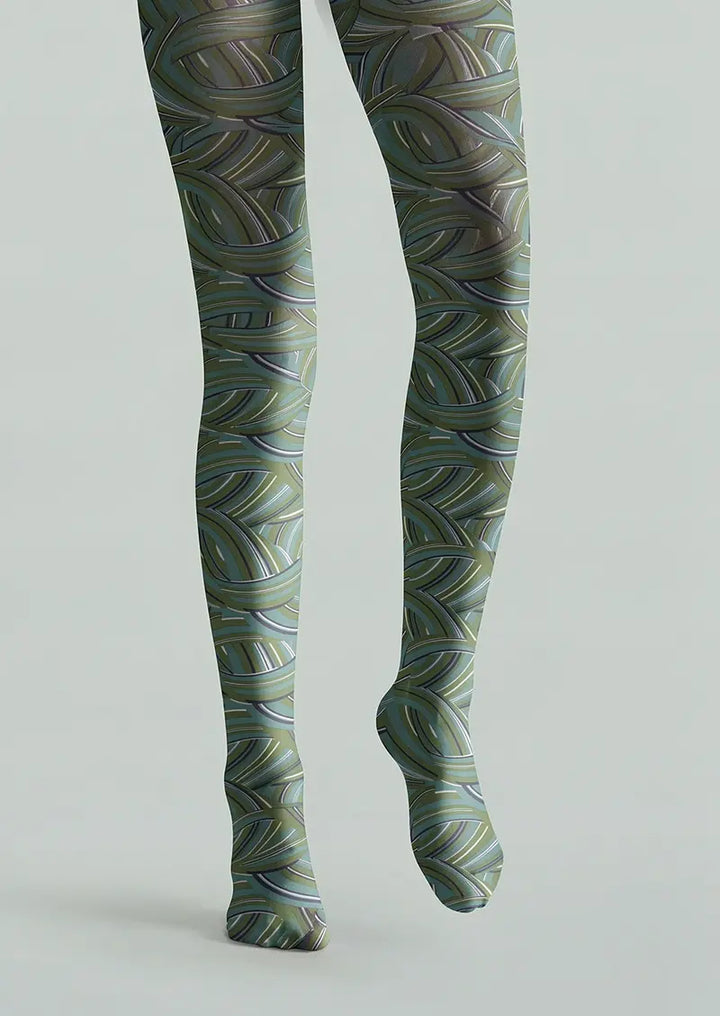 Women Woven Veins Graphic Print Tights and Hosiery Pantyhose