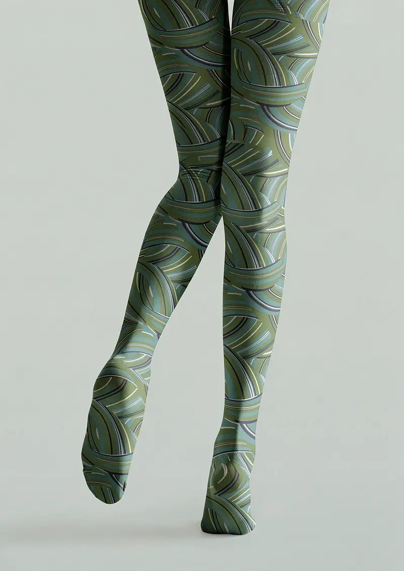 Women Woven Veins Graphic Print Tights and Hosiery Pantyhose