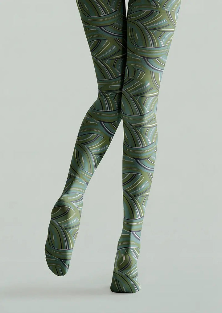 Women Woven Veins Graphic Print Tights and Hosiery Pantyhose