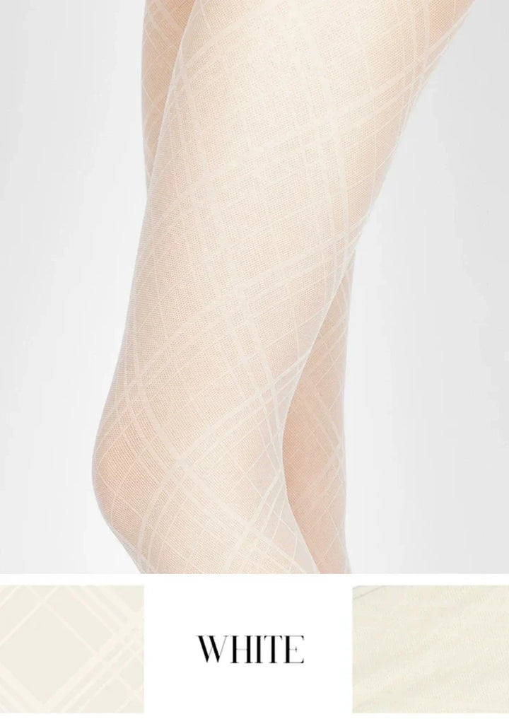 Women Argyle Texture Geometric Aesthetic Tights Pantyhose