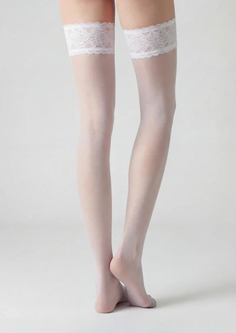 Women Vintage Lace Over the Knee Thigh High Hosiery Stockings