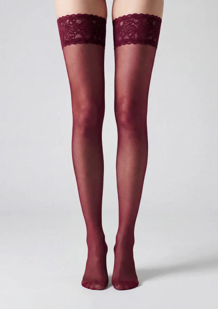Women Vintage Lace Over the Knee Thigh High Hosiery Stockings