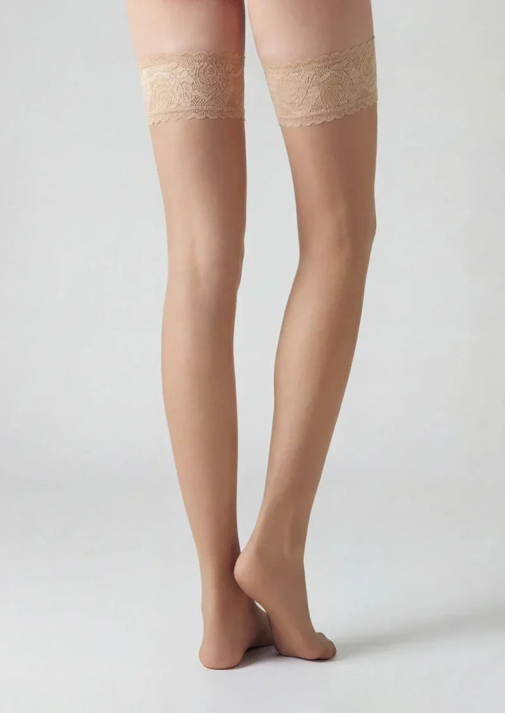 Women Vintage Lace Over the Knee Thigh High Hosiery Stockings