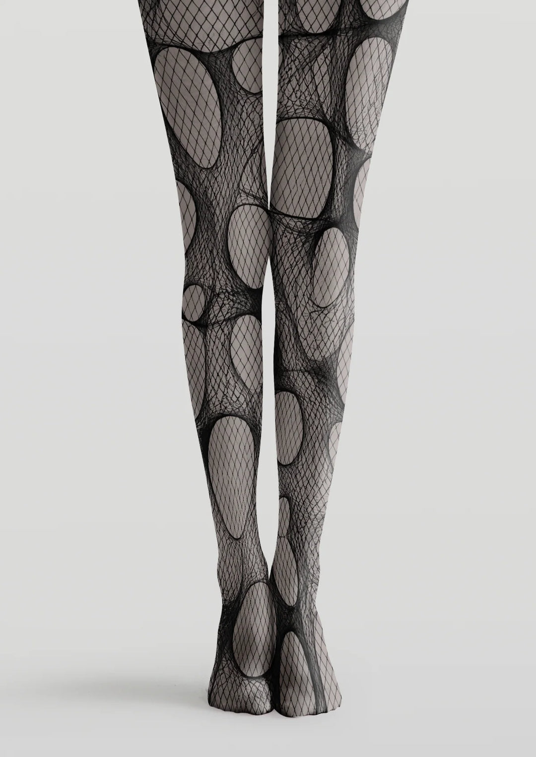 Women Faux Ripped Graphic Art Print Tights Hosiery Pantyhose