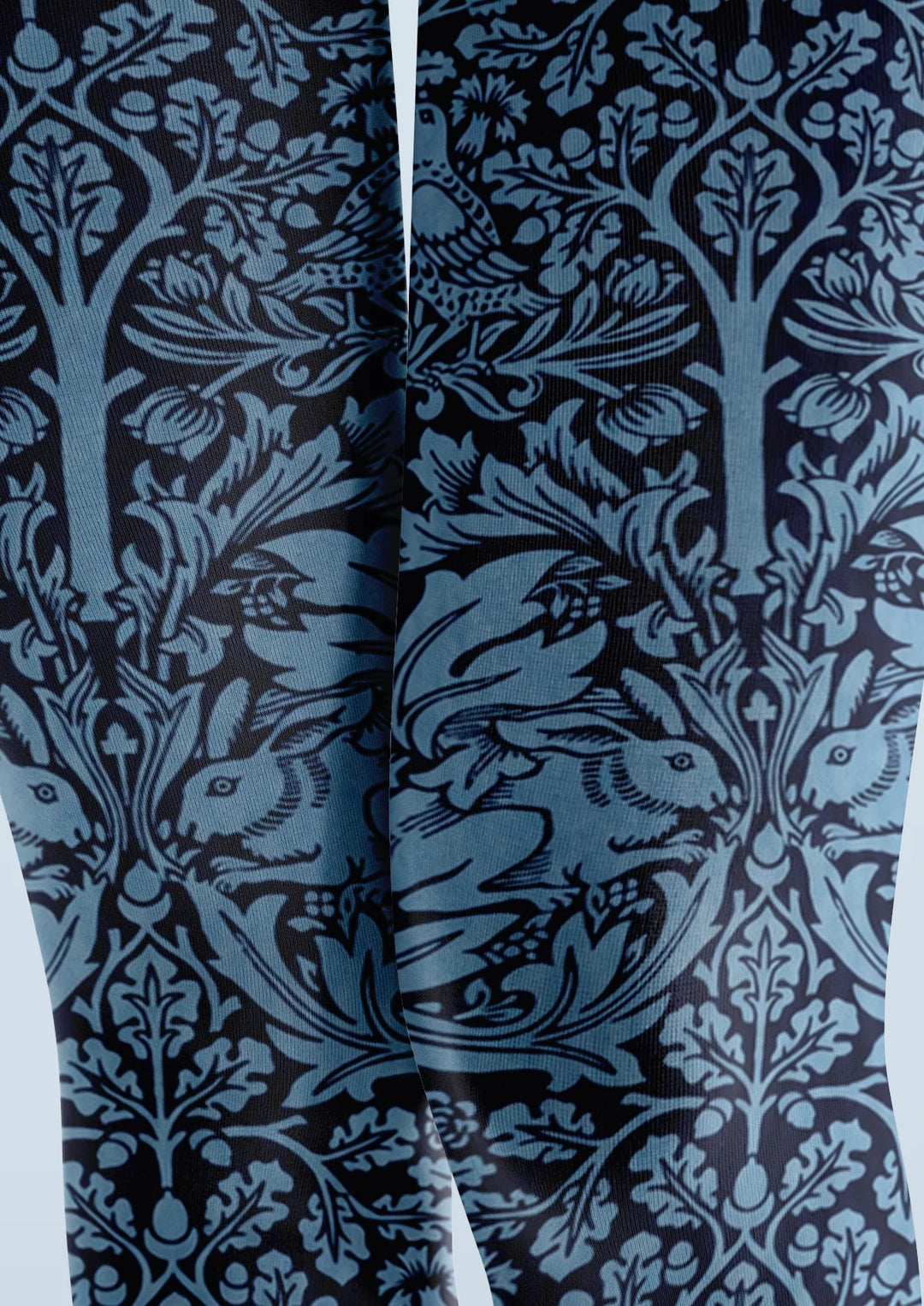 Women Morris Bird Rabbit Botanical Animal Tights Pantyhose