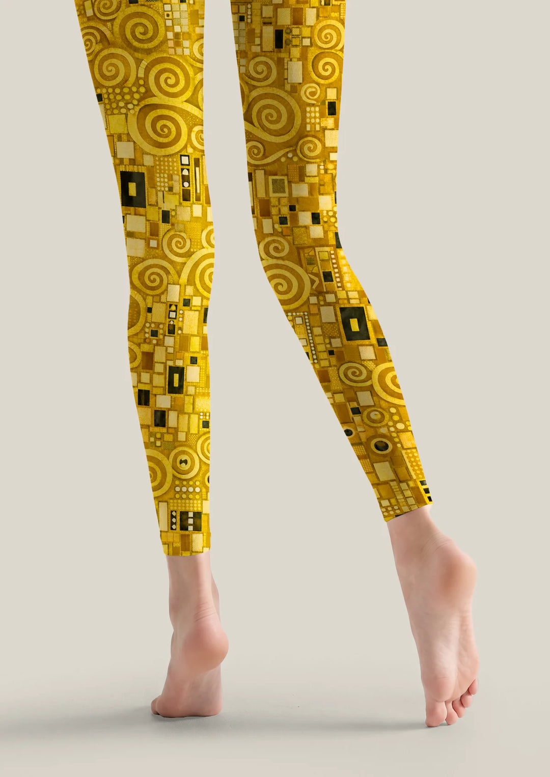 Klimt Golden Swirl Footless Tights Hosiery Pantyhose