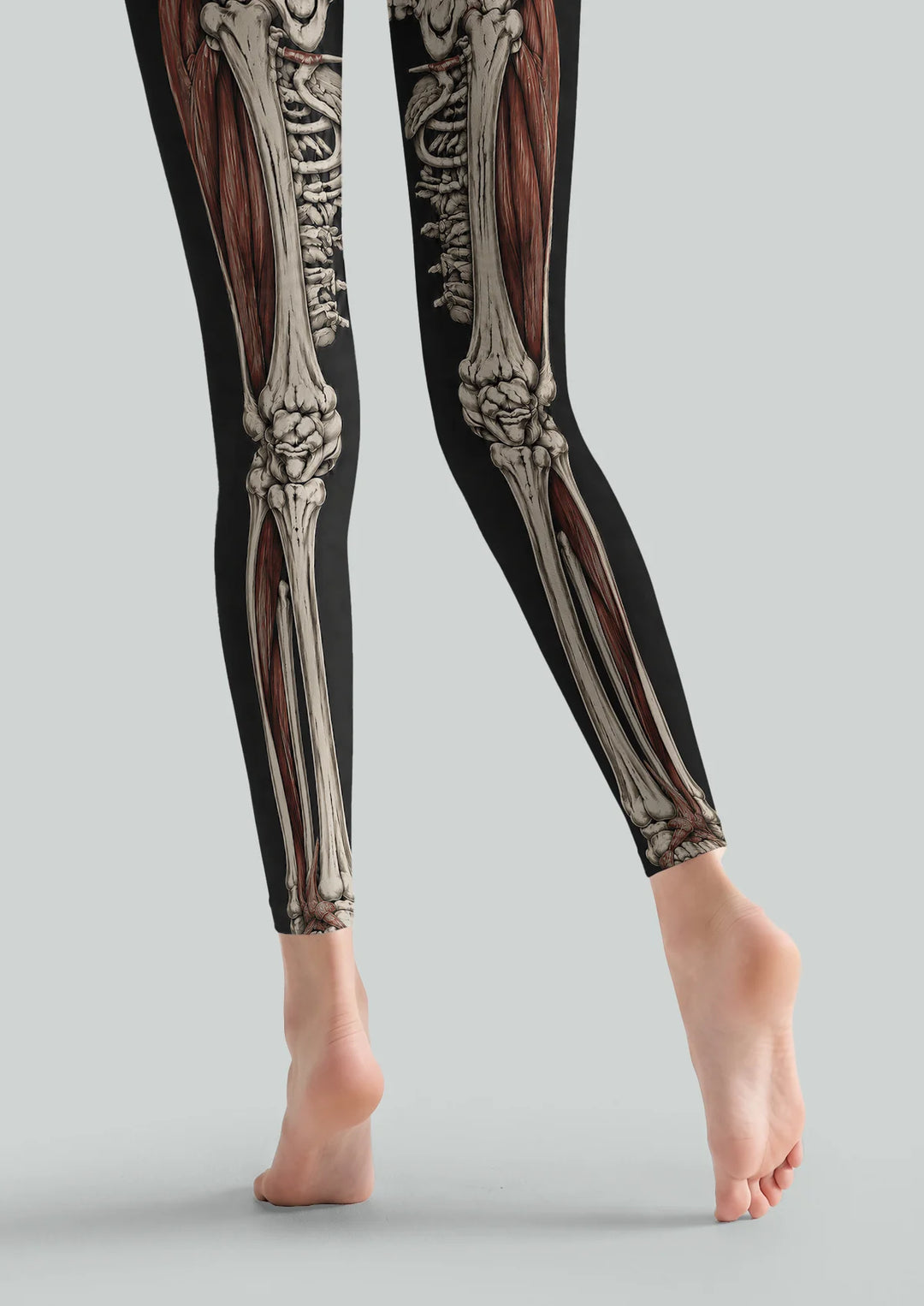 Anatomical Skeleton Print Footless Tights Hosiery Pantyhose