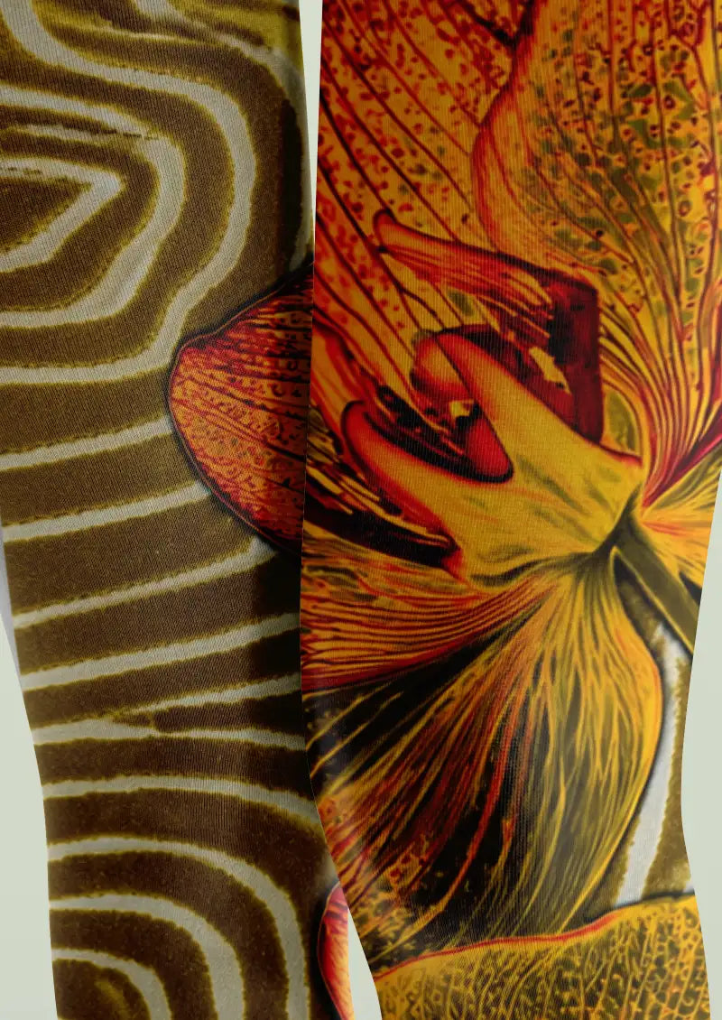 Women Mythology Fresco Graphic Printed Tights Hosiery Pantyhose