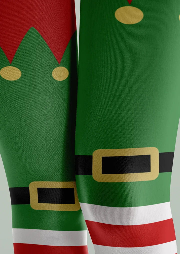 Festive Stripe Costume Tights Hosiery Pantyhose