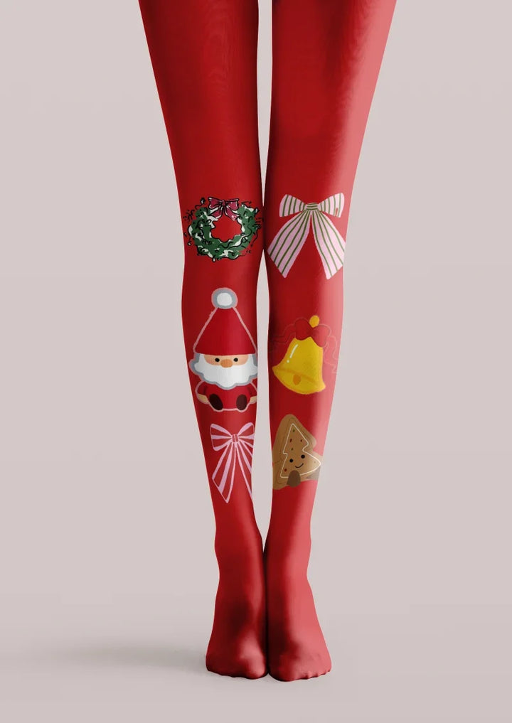 Festive Icon Graphic Tights Hosiery Pantyhose