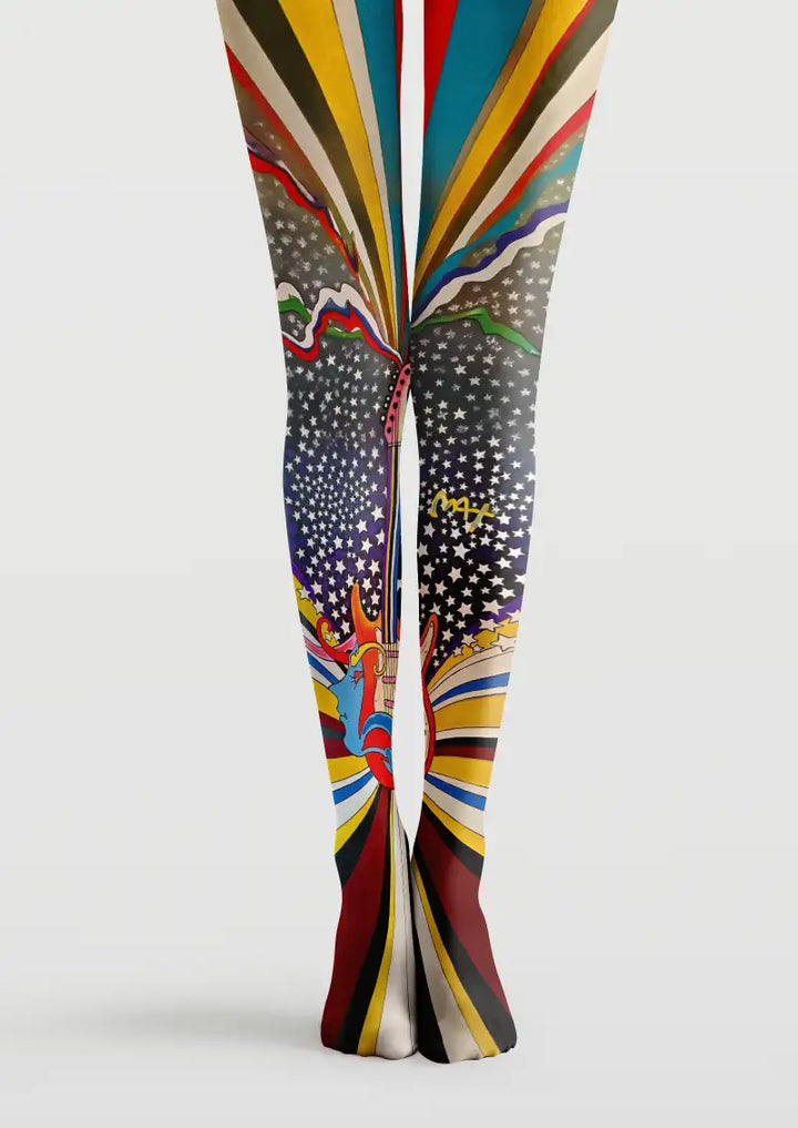 Dream City Graphic Tights Hosiery Pantyhose