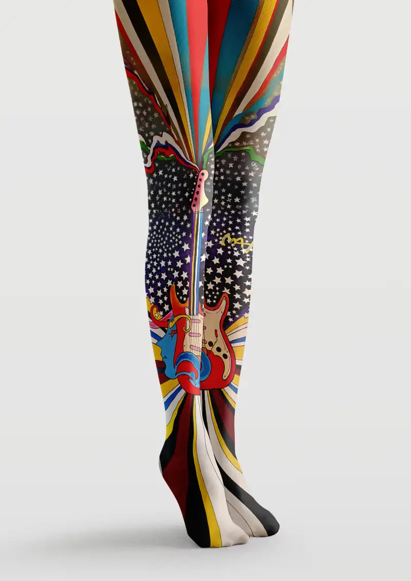 Dream City Graphic Tights Hosiery Pantyhose