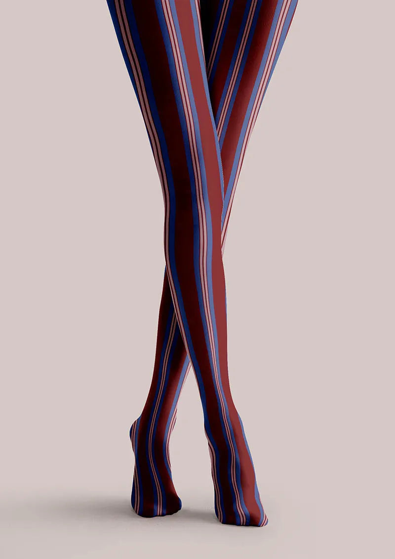 Women Geometric Art Vintage Groove Tights Hosiery Pantyhose