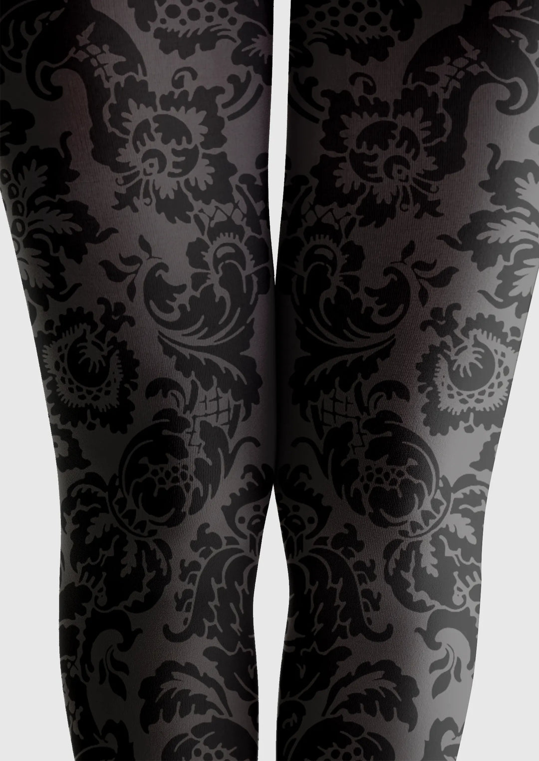 Women Baroque Bloom Noir Lace Tights and Hosiery Pantyhose