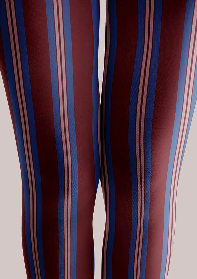 Women Geometric Art Vintage Groove Tights Hosiery Pantyhose